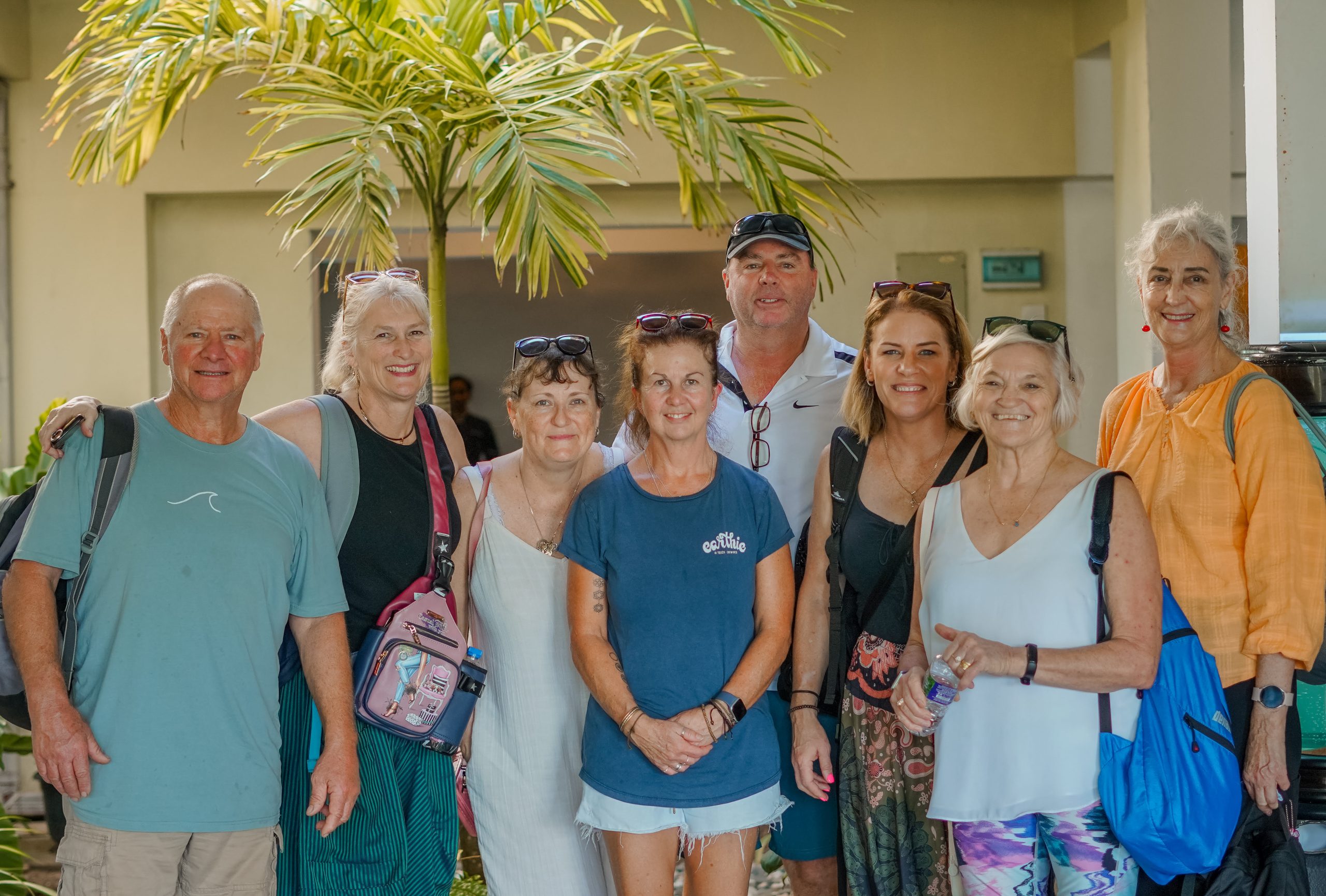 A group photo of the group of tourists in Sri Lanka-Sharkey Tours