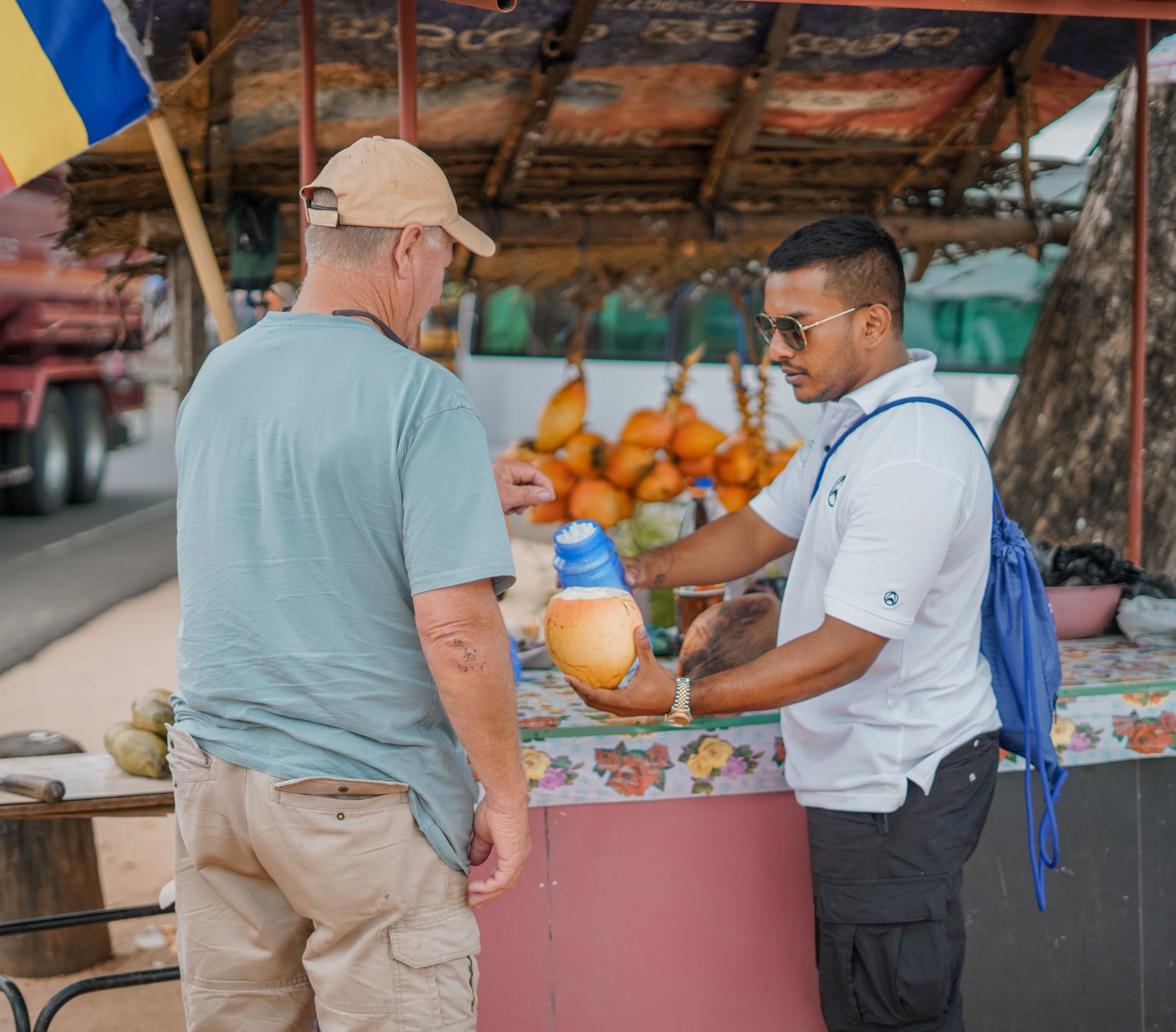 Sharkey tours-king coconut