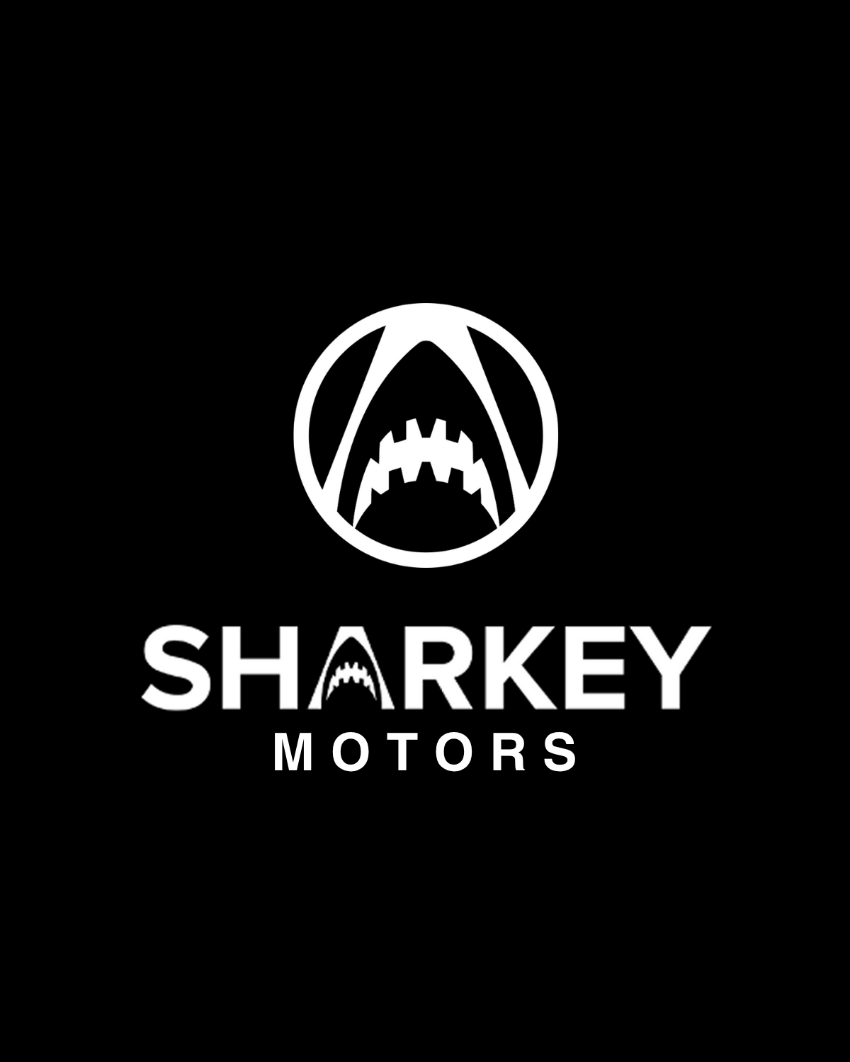 Sharkey Motors long logo